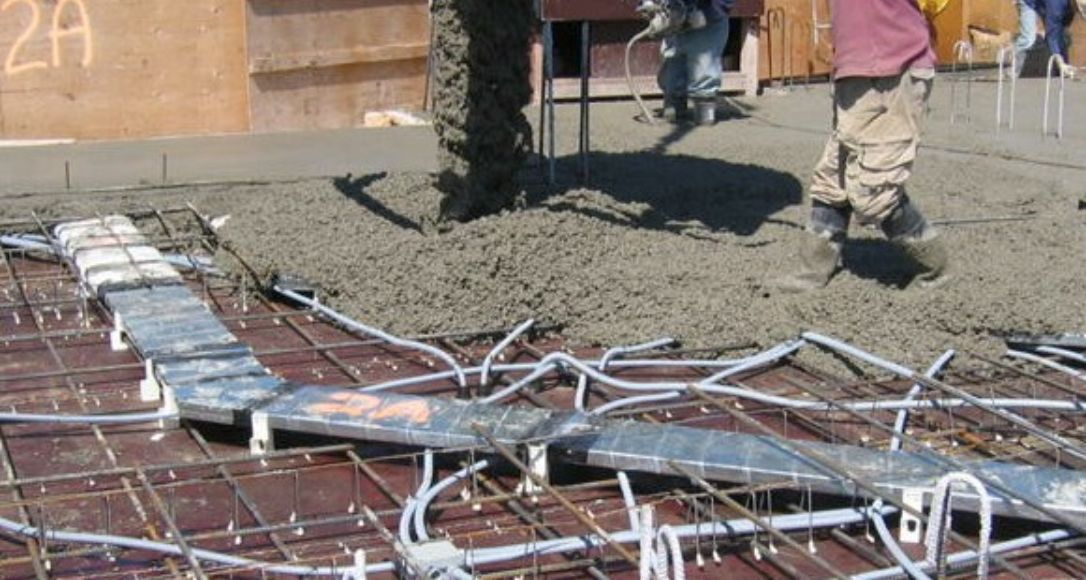 Preparing in slab duct for installation